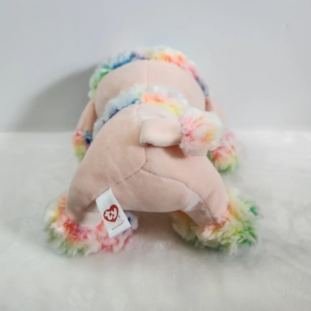 Ty Rainbow Beanie Boos Poodle Dog 10
